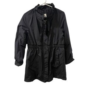LOFT Women’s Petite Black Rain Jacket - Medium